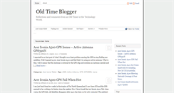 Desktop Screenshot of oldtimeblogger.com