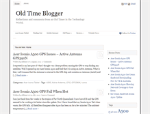 Tablet Screenshot of oldtimeblogger.com